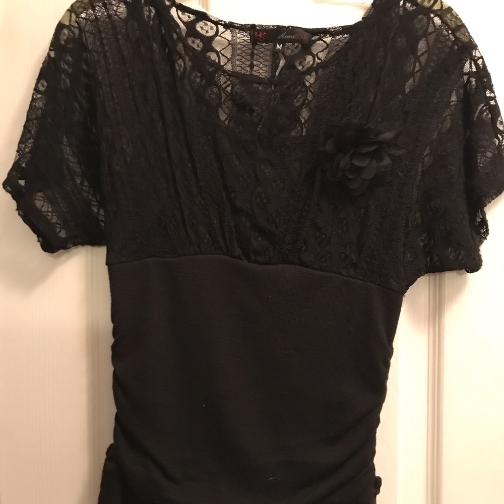 Black laced top